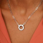 Enchanted Message Link Chain Necklace [Sterling Silver]