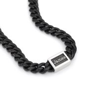 Kubanische Panzerkette mit Namen - Geschwärzt - 10mm