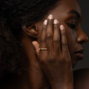 Starlight Name Diamond Ring Stack [18K Gold Plated]