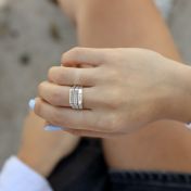 Anello Equilibrio con Nome [Argento 925]