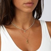 Eternity Bar Name Necklace [18K Gold Plated]
