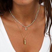 Eternity Bar Name Necklace [18K Gold Plated]
