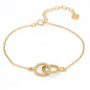 Eternity Circle Bracelet [18K Gold Plated]