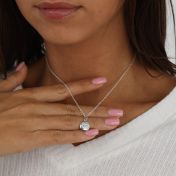 Evil Eye Necklace [Sterling Silver]