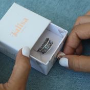 Bague Racines de Famille avec Pierres de Naissance [Argent 925]