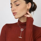 Family Anchor Link Chain Name Necklace [Sterling Silver]