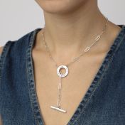 Family Anchor Link Chain Name Necklace [Sterling Silver]