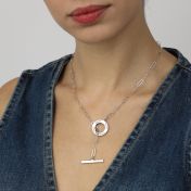 Family Anchor Link Chain Name Necklace [Sterling Silver]