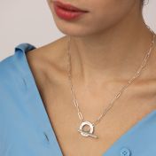 Family Anchor Link Chain Name Necklace [Sterling Silver]