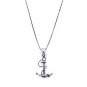 Family Anchor Necklace for Men - Sterling Silver