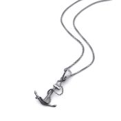 Family Anchor Necklace for Men - Sterling Silver