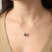 Familienbindungen Namenskette [Sterlingsilber]