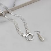 Drop Pearl Charm [Sterling Silver]