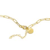 Helena Circle Link Chain Name Necklace [18K Gold Plated]