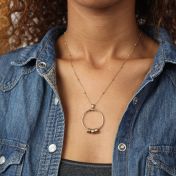 Family Circle Name Necklace [18K Gold Plated]