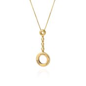 Talisa Diamond Cascade Circle Necklace [18K Gold Vermeil]