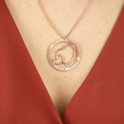 Collier Coeur de la Famille [Plaqué Or Rose 18ct]