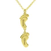 Family Path Name Necklace [18K Gold Plated]