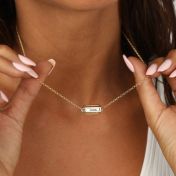 Family Treasure Name Necklace [18K Gold Plated / Sterling Silver]