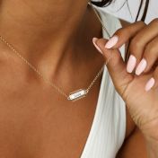 Family Treasure Name Necklace [18K Gold Plated / Sterling Silver]