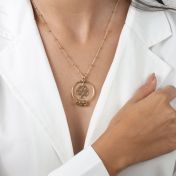 Lebensbaum Kette mit Namen [750er vergoldet]