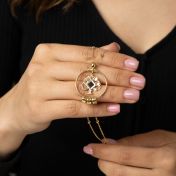 Family Tree Name Necklace With Nano Bible [18K Gold Vermeil]