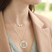 Tree Of Life Name And Birthstone Necklace [Sterling Silver]