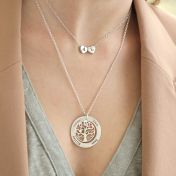 Tree Of Life Name And Birthstone Necklace [Sterling Silver]