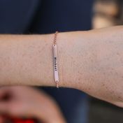 Pulsera mi Palabra Favorita [Bañada en Oro Rosa de 18К]
