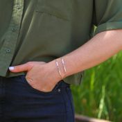 Pulsera mi Palabra Favorita [Bañada en Oro Rosa de 18К]