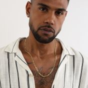 Figaro-Styled Chain for Men - 14 Karat Gold