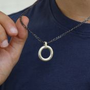 Milan Figaro Herrenkette mit Gravur – Sterlingsilber