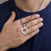 Milan Figaro Herrenkette mit Gravur – Sterlingsilber