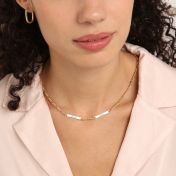 Figaro Chain Name Necklace [18K Gold Plated]