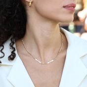 Figaro Chain Name Necklace [18K Gold Plated]