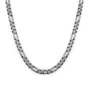 Figaro Style Curb Chain Necklace for Men [Sterling Silver]