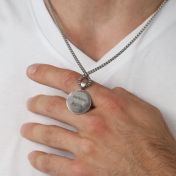 Captain's Wheel Name Necklace - Sterling Silver