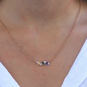 Flow of Love Birthstone Necklace [Rose Gold Plated]