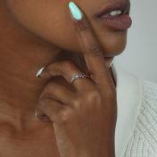 Anello Fiore con la Pietra di Nascita [Argento 925]