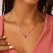 Francesca Box Chain Necklace for Women in Silver by Talisa
