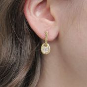 Frosted Loch Diamond Pave Earrings [18K Gold]