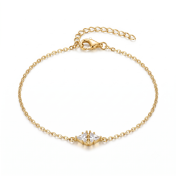 Clarity Chain Bracelet [Gold Plated]