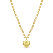 Dome Heart Necklace [Gold Plated]