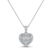Shimmering Heart Necklace