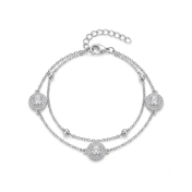 Halo Double Strand Bracelet