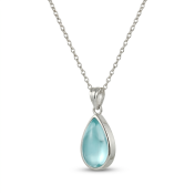 Aqua Dewdrop Necklace