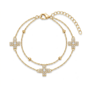 Devotion Double Strand Bracelet [Gold Plated]