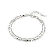 Prism Bar Double Strand Bracelet