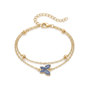 Mariposa Double Strand Bracelet [Gold Plated]