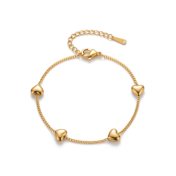 Puffed Hearts Bracelet